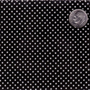 POLYCOTTON CLOTH DRESS SHIRTS FABRIC 2mm MINI PIN WHITE POLKA DOT DOTTY SPOT 44" - Picture 1 of 20