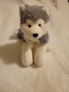Rare HTF A&A Husky Wolf Dog Plush 16" Blue Eyes Stuffed Animal Toy Fast Ship - Picture 1 of 7