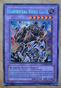 YuGiOh Elemental Hero Gaia Secret Rare ANPR-EN099 Unlimited Edition NM - Picture 1 of 2
