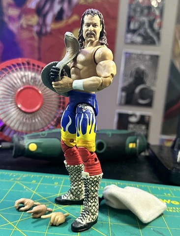 WWE MATTEL ELITE JAKE THE SNAKE ROBERTS LEGEND WRESTLING FIGURE WWF WCW Cover