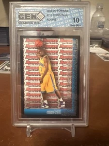 2005-2006 Bowman Chris Paul RC #111 Black Border HOF ROOKIE GMA MINT 10 SPURS - Picture 1 of 7
