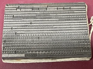 ANTIQUE 10pt UNKNOWN LETTERPRESS TYPE FONT Could Be Times, Century, Bodoni ??? - Picture 1 of 12