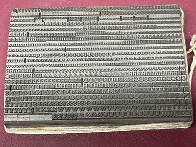 ANTIQUE 10pt UNKNOWN LETTERPRESS TYPE FONT Could Be Times, Century, Bodoni ??? - Image 1 of 4