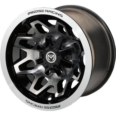 Moose 416X Wheel - 12x8 - 4+4 Offset - 4/110 - Machined/Black 416M128110GBMF4 - Image 1 of 3