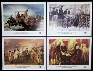 Scott #1686-89, Bicentennial (4) Souvenir Sheet Set w Original Envelope, Mint NH - Picture 1 of 2