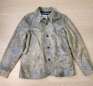 GUSTIN Leather Jacket Horween Chromexcel Adult XL Tabacco Coat Made In USA - Picture 1 of 15