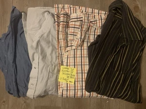 Men's Button Up Shirt Casual Work 3x Tall George St John's Bay Lot 4 - Picture 1 of 1