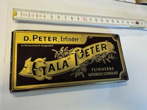 Alte Schaupackung Gala Peter D. Peter - Schokolade  Kein Emailschild - Bild 1 von 2