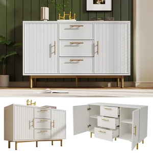 Cómoda con 2 Puertas y 3 Cajones Cómodas Puerta con Cajón para Dormitorio - Imagen 1 de 20