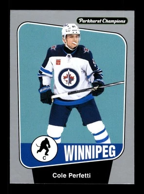 5-07-01 PWE 2024-25 ud parkhurst champions SILVER parallel #52 cole perfetti - Image 1 of 2