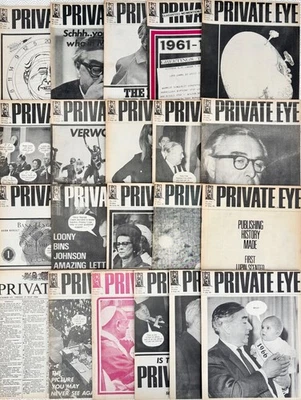 Private Eye Magazine job lot 21 issues 1966 106 108 109 112 114 115 116 117 118 - Image 1 of 4