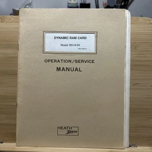 Heathkit Zenith Dynamic RAM Card WH-8-64 Operation Service Manual 595-2768-01 - Picture 1 of 10