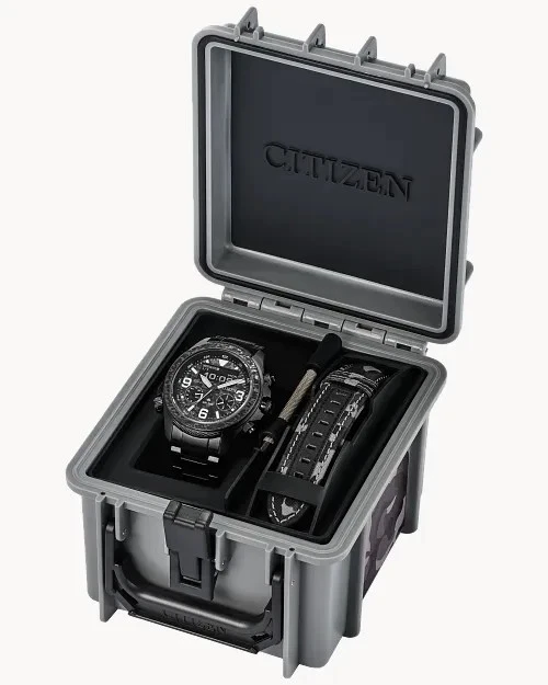 Unused CITIZEN PROMASTER LAND JV1008-63E Black Eco-drive Men's Watch in Box - image 1 of 4