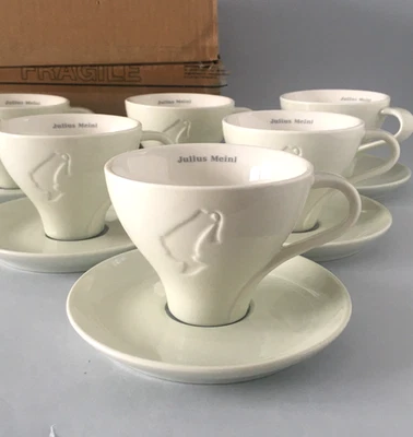 NEW Julius Meinl tazze 6 BOXED cups by Matteo Thun Cappuccino /tea PREMIUM MODEL - Immagine 1 di 4