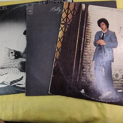 Pacote de discos de vinil Billy Joel 3x LP The Stranger 52nd Street Piano Man - Imagem 1 de 4