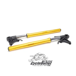 2017 17-20 YAMAHA YZF R6 OEM FRONT FORKS SHOCK SUSPENSION SET PAIR *BENT - Picture 1 of 22