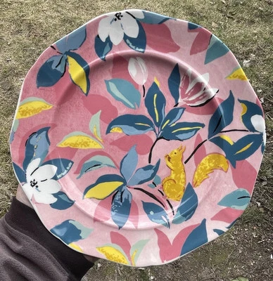 Anthropologie Paule Marrot Francesa Postre Ensalada Plato Rosa Magnolia Ardilla Foto 1 de 4