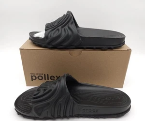 Crocs (Herren 12) Salehe Bembury Pollex Slide schwarz Sasquatch Slip klassische Sandalen - Bild 1 von 4