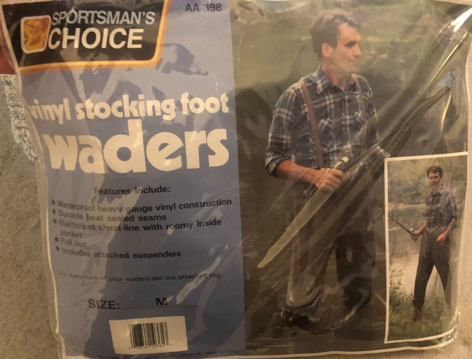 Sportsman’s Choice Waders Vinyl Stocking Foot Size Medium New! - Image 1 of 2