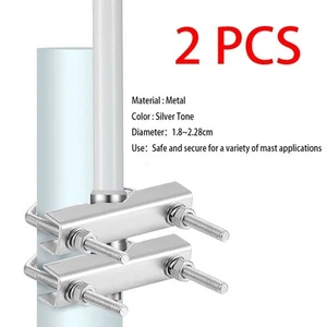 U-Bolt U-bolts 2PCS Accessories For CB Ham TV Kit Pack Parts Pipe Mount - Photo 1/6