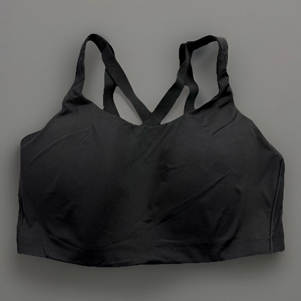 Lululemon bra womens 36DD black cross back - Image 1 of 4