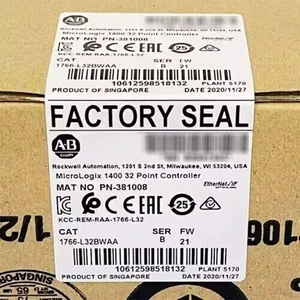 1766-L32BWAA New Allen-Bradley 1766L32BWAA / C MicroLogix 1400 32 Pt Controller - Picture 1 of 2