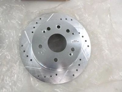 Pair Performance Rear Brake Slotted & Drilled Rotors For 2001-2003 Acura CL - Image 1 of 4