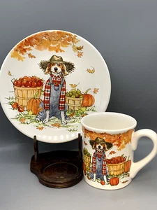 International Farmer Dog Sherri Buck Baldwin Design Hund 8 1/2" Teller & 16oz Becher - Bild 1 von 1