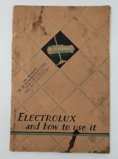 Electrolux Vacuum Cleaner & How to Use It Booklet 1932 Original Vintage