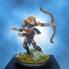 Painted Ral Partha MageKnight Miniature Noble Elf Archer