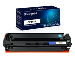 CF411A Cyan Toner Cartridge For HP 411A Color LaserJet Pro MFP M477fdn M477fdw - Picture 1 of 10