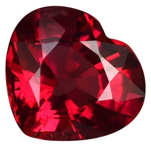 1,20 ct Herzschliff (7 x 6 mm) Tansania lila rosa Rhodolith Granat Edelstein - Bild 1 von 1