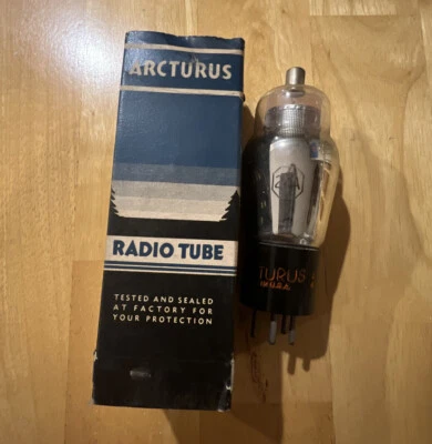 Vintage Arcturus Radio Tube Type 24A With Box Tested - Image 1 of 4