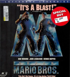 RARE Super Mario Bros (1993) Letterbox LaserDisc - Factory Sealed *Hole Punched - Picture 1 of 2
