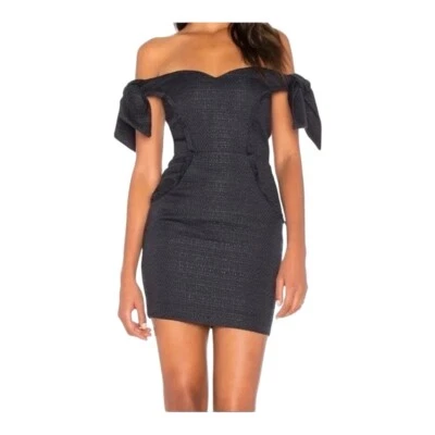 MISHA коллекции Dahlia с плеча темно-синий мини-платье женщин 2 - Изображение 1 из 4