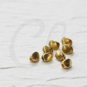 Espaciador ondulado facetado de latón crudo 20 piezas - 5x4 mm (CW-4015C-N-366) - Imagen 1 de 2