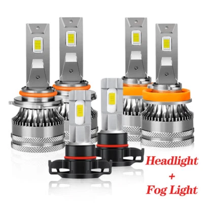 Para GMC Sierra 1500 2500 3500 2007-2012 2013 6000 K LED faro+luz antiniebla Foto 1 de 4