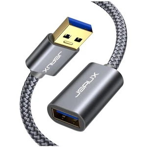 USB 3.0 Verlängerungskabel 2M Grau mit vergoldeten Kontakten für Drucker Scanner - Bild 1 von 10