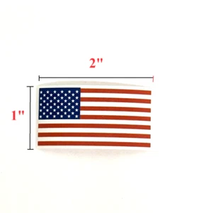 5x American Flag Sticker Decal USA Red White Blue Small 1 inch x 2 Inch 1"x2" - Picture 1 of 2
