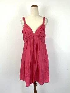 Seduce Womens Dress 14 XL Sexy Hot Pink Silk Shift Evening Party Formal Wedding - Picture 1 of 11