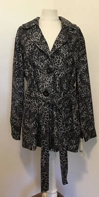 NEW Notations Sz 3X plus animal print jacket buttons belted NWT 1407 - Image 1 of 4