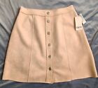 Nwt Bariii Women's Mini Faux Suede  Skirt Suit Seperates Size 0 From Macys $89