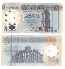 2021 Libya 5 Dinar Banknote Polymer P86 UNC 