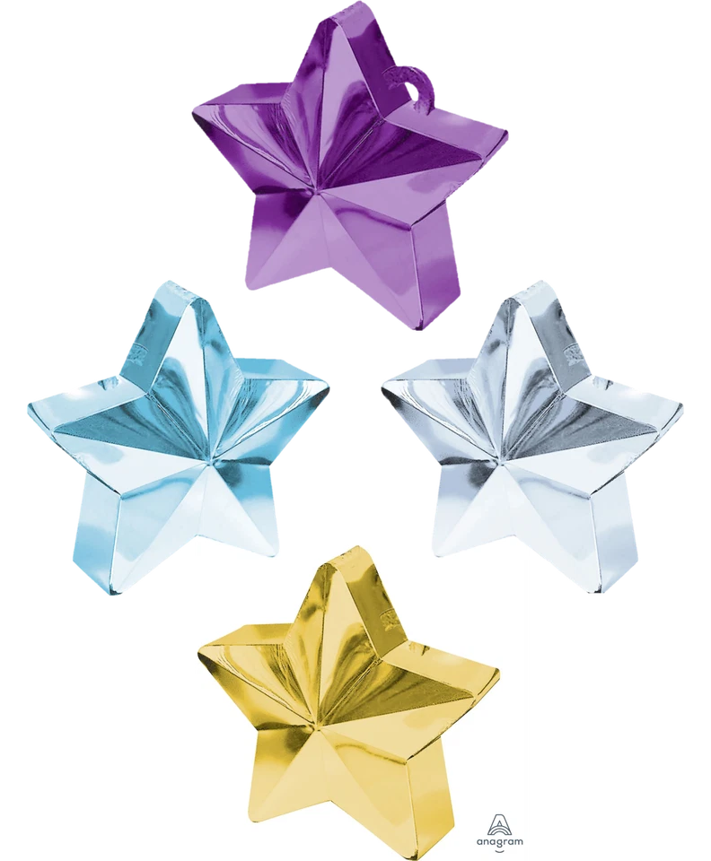 Вес воздушного шара в форме звезды — принадлежности для вечеринок с анаграммой — на выбор из 12 цветов - Изображение 1 из 1