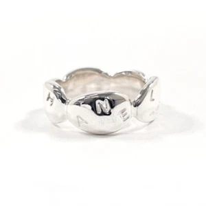 CHANEL Ring logo Silver925 US 6.5(US Size) vintage accessory Women - Picture 1 of 8