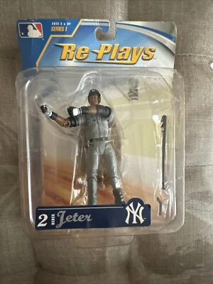 Derek Jeter New York Yankees Re- Plays MLB Action Figure New 2007 Away Jersey  - Image 1 of 3