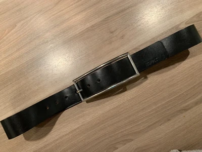 ESPRIT Damen-Gürtel aus Leder, schwarz, mit sehr langer Schnalle - Bild 1 von 4