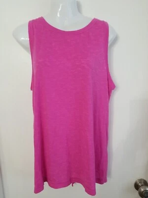 Cascade Sport Rosa Sin Mangas Malla Espalda Dividida Mujer Entrenamiento Top L Nuevo sin Etiquetas Foto 1 de 4