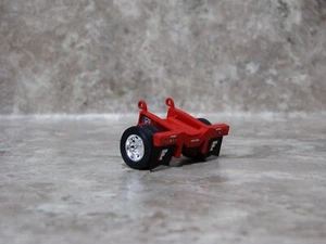 DCP 1/64 Red Fontaine Flip Axle Lowboy Trailer Toy - Picture 1 of 2