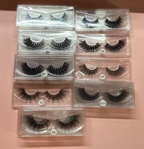 ¡NUEVO! 20 Pares de Pestañas Falsas Talla 30-38 Imitación Pestañas Negro Volumen - Imagen 1 de 7